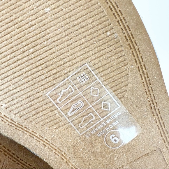 NWT Lauren Lorraine Nilo Pearl Denim Slides, Size 6 - Picture 11 of 11